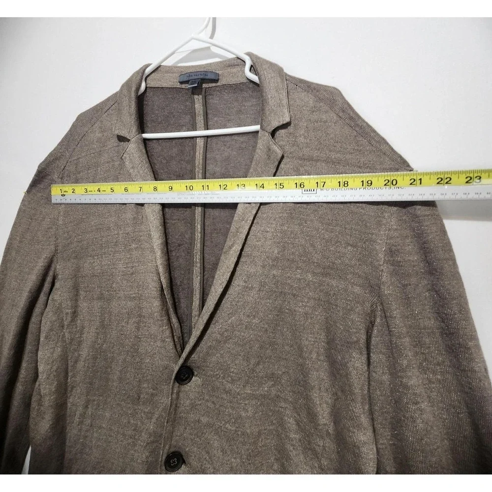 John Varvatos Men's XXL Brown Knit Blazer Sport Coat Two Button Casual Jacket